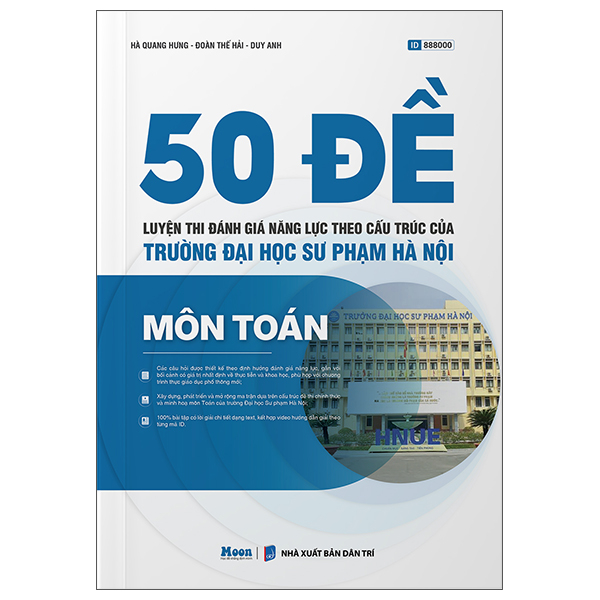 50 Đề Luyện Thi Đánh Giá Năng Lực Theo Cấu Trúc Của Trường Đại Học Sư Phạm Hà Nội - Môn Toán