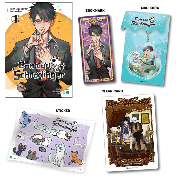 Bo
						
										
										Con Cuu Cua Schrodinger - Tap 1 - Ban Suu Tam - Tang Kem Bookmark Hai Mat + Moc Khoa Acrylic + Clear Card + Sticker