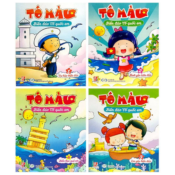 bộ tô màu biển đảo tổ quốc em (bộ 4 cuốn)