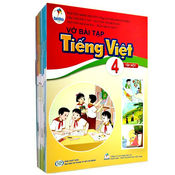 Sach Giao Khoa Bo Lop 4 - Canh Dieu - Sach Bai Tap (Bo 12 Cuon) (Chuan)